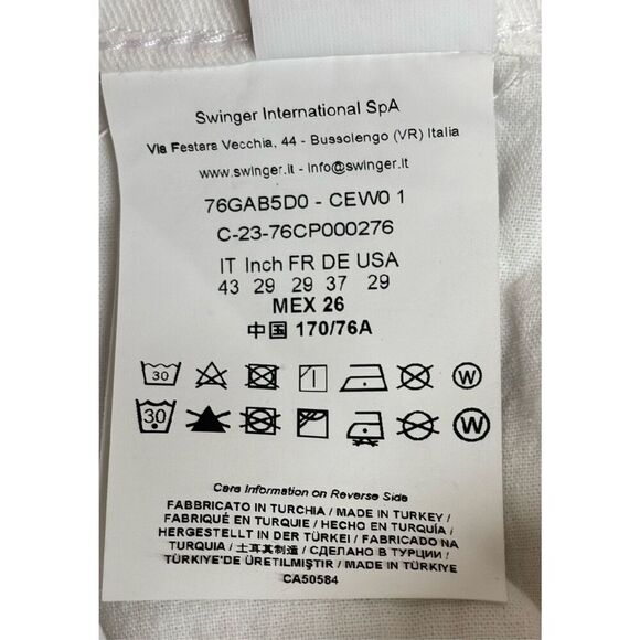 Versace Jeans Couture White Slim-Fit Jeans for Men NWT Size 29 - Picture 15 of 15